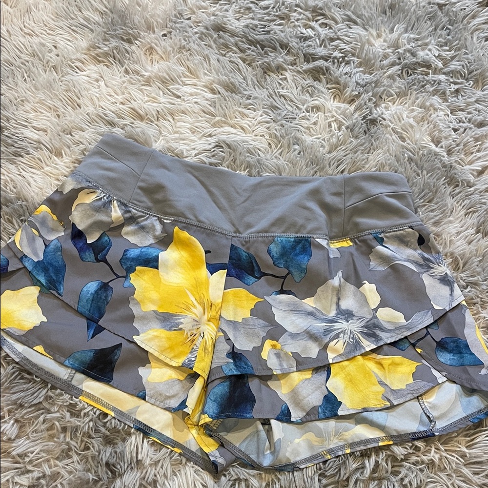 Floral Gray Women's Shorts